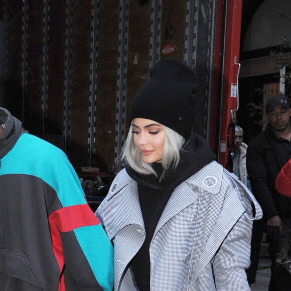 Kylie Jenner et son compagnon Travis Scott se rendent au restaurant Cipriani à New York le 28 novembre 2018.