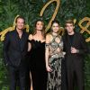 Rande Gerber avec sa femme Cindy Crawford et ses enfants Kaia Gerber et Presley Gerber à la soirée British Fashion Awards 2018 au Royal Albert Hall à Londres, le 10 décembre 2018