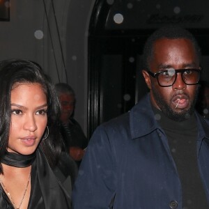 Sean Diddy Combs et sa compagne Cassie quittent le restaurant Craig à West Hollywood le 23 mars 2018.