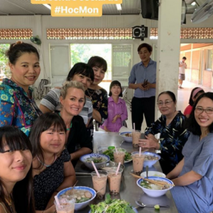 Laeticia Hallyday en voyage au Vietnam, le 5 janvier 2019.