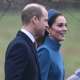 Kate Middleton et le prince William ont retrouvé la reine Elizabeth II pour une messe à Sandringham, le 6 janvier 2019.