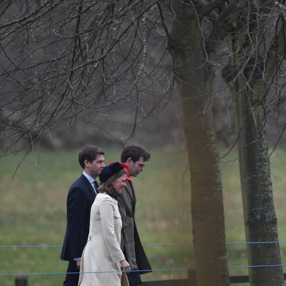 Kate Middleton et le prince William ont retrouvé la reine Elizabeth II pour une messe à Sandringham, le 6 janvier 2019.