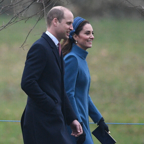 Kate Middleton et le prince William ont retrouvé la reine Elizabeth II pour une messe à Sandringham, le 6 janvier 2019.