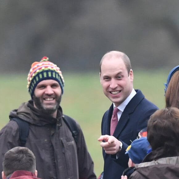 Kate Middleton et le prince William ont retrouvé la reine Elizabeth II pour une messe à Sandringham, le 6 janvier 2019.