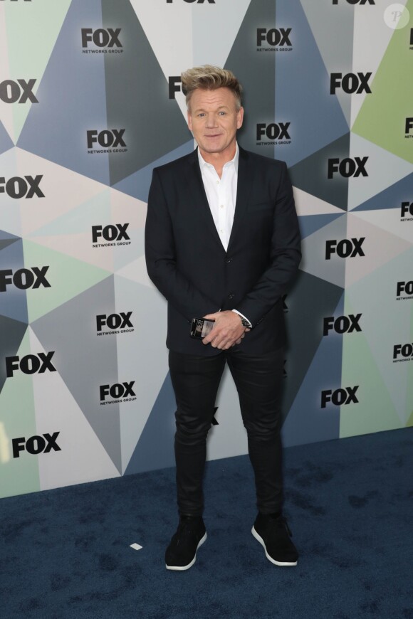 Gordon Ramsay au photocall de la soirée "2018 Fox Network Upfront" à New York, le 14 mai 2018.