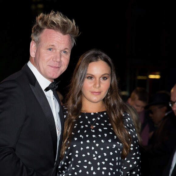 Gordon Ramsay et sa fille Megan - Soirée des "GQ Men of the Year" à Londres le 5 septembre 2017.