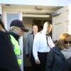 Kevin Spacey quitte le palais de justice à Nantucket, dans le Massachusetts, où l'acteur avait rendez-vous avec un juge qui devait lui signifier son inculpation pour l'agression sexuelle d'un jeune homme de 18 ans en 2016. Nantucket, le 7 janvier 2019.