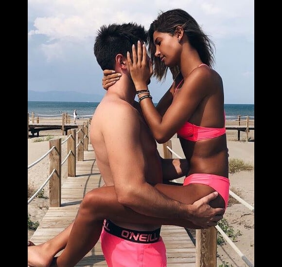 Mélanie Dedigama en couple, en Espagne  - Instagram, 24 août 2018