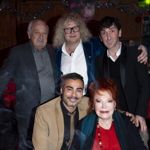 Exclusif - Marcel Campion, Pierre-Jean Chalençon, Jean-Louis Garnier, guest et Régine - Régine, de son vrai nom Régina Zylberberg fête son 89ème anniversaire au restaurant "La chope des Tuileries" à Paris le 26 décembre 2018. © Pierre Perusseau/Bestimage