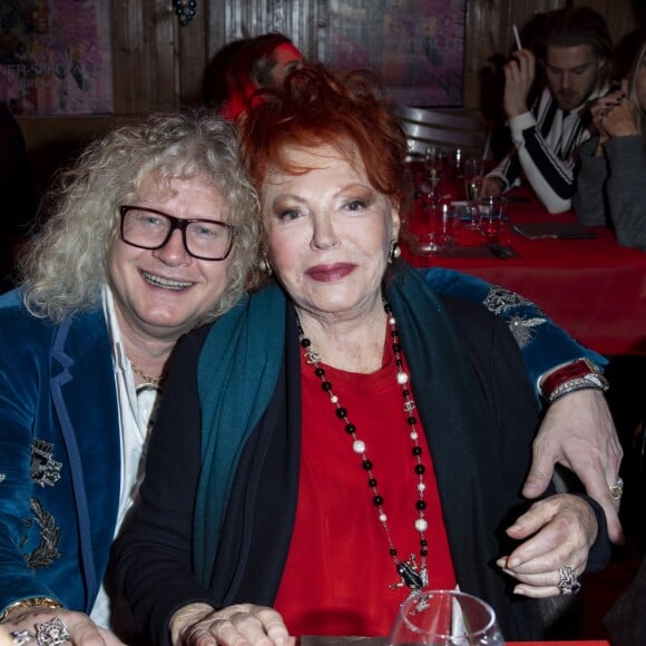 Exclusif - Pierre-Jean Chalençon et Régine - Régine, de son vrai nom Régina Zylberberg fête son 89ème anniversaire au restaurant "La chope des Tuileries" à Paris le 26 décembre 2018. © Pierre Perusseau/Bestimage