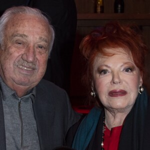 Exclusif - Marcel Campion, Régine - Régine, de son vrai nom Régina Zylberberg fête son 89ème anniversaire au restaurant "La chope des Tuileries" à Paris le 26 décembre 2018. © Pierre Perusseau/Bestimage