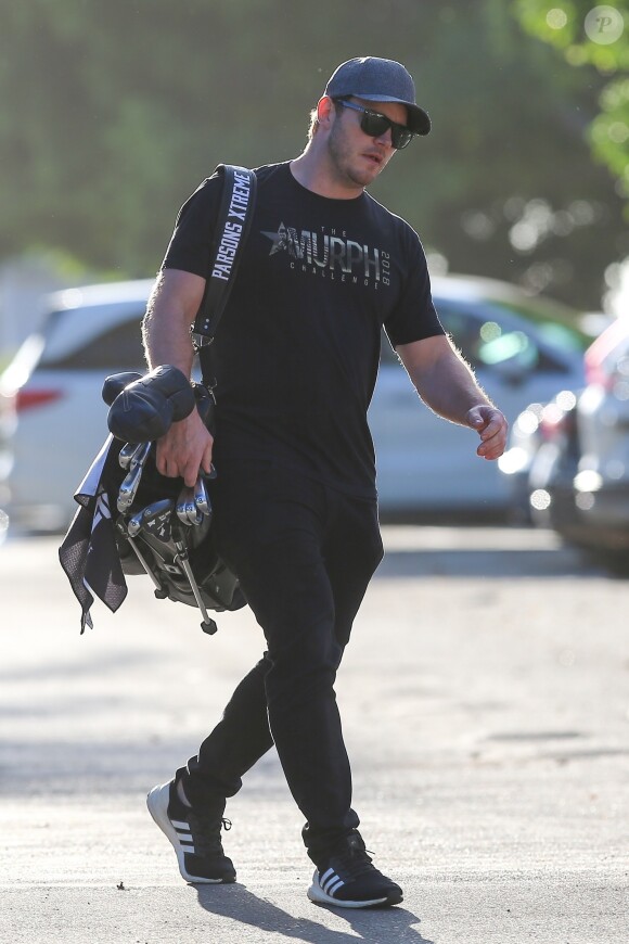 Exclusif - Chris Pratt est allé faire du golf à Los Angeles, le 30 novembre 2018