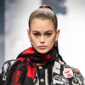 Kaia Gerber - Défilé Versace (collection homme automne-hiver 2019-20) lors de la Fashion Week de Milan. Le 12 janvier 2019.