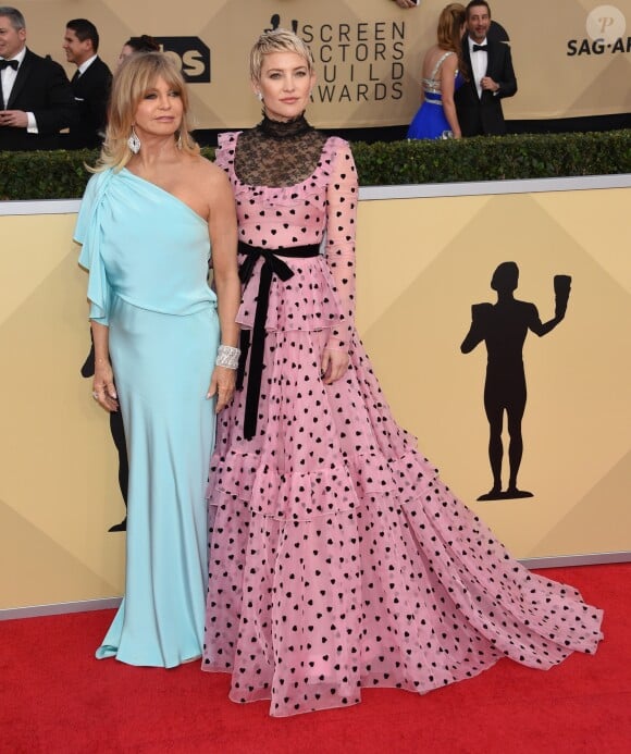 Goldie Hawn et sa fille Kate Hudson à la 24e soirée annuelle des Screen Actors Guild Awards à Los Angeles, le 21 janvier 2018 © Chris Delmas/Bestimage