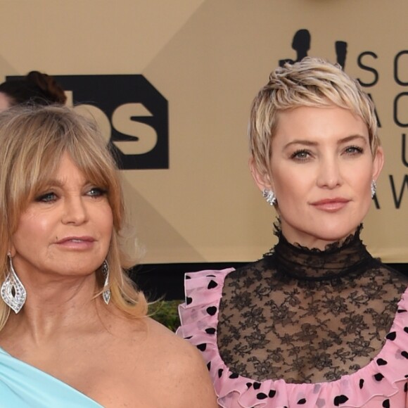 Goldie Hawn et sa fille Kate Hudson à la 24e soirée annuelle des Screen Actors Guild Awards à Los Angeles, le 21 janvier 2018 © Chris Delmas/Bestimage