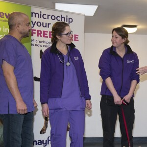 Meghan Markle, duchesse de Sussex, enceinte, en visite chez Mayhew, un centre d'accueil caritatif pour animaux à Londres le 16 janvier 2019.