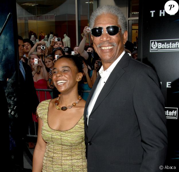 Morgan Freeman et E'Dena Hines à New York le 14 juillet 2008.