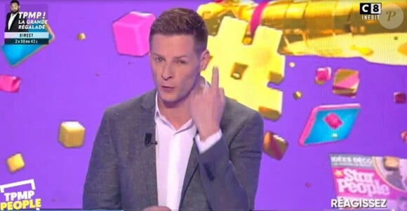 Matthieu Delormeau dans "TPMP People" - vendredi 18 janvier 2019, sur C8