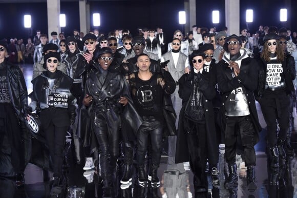 Olivier Rousteing - Défilé de mode Balmain collection Automne-Hiver 2019/20 lors de la fashion week Homme à Paris, le 18 janvier 2019