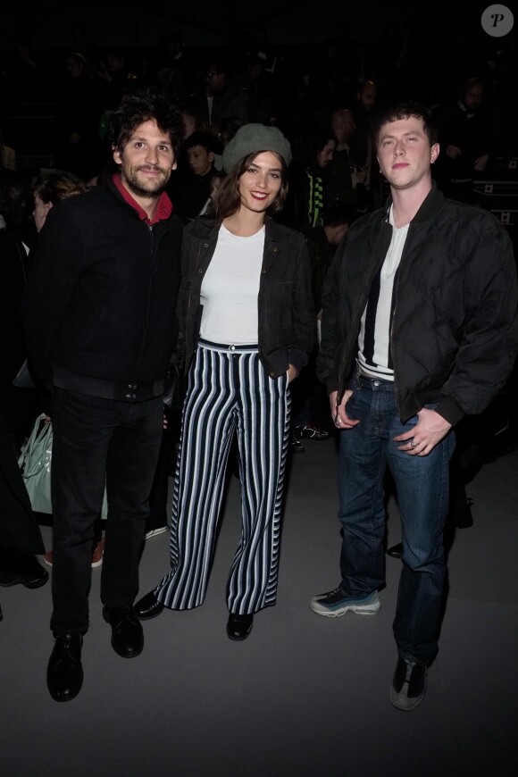 Alma Jodorowsky et Finnegan Oldfield au front row du défilé Céline lors de la Fashion Week masculine automne-hiver 2019/20 de Paris, France, le 20 janvier 2019. © Olivier Borde/Bestimage