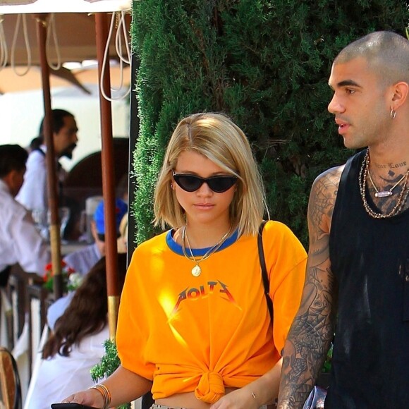Exclusif - Sofia Richie et son frère Miles Richie vont déjeuner chez Il Pastaio à Beverly Hills le 19 juillet 2017