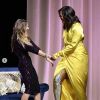 Sarah Jessica Parker et Michelle Obama au Barclays Center à Brooklyn. Décembre 2018.
