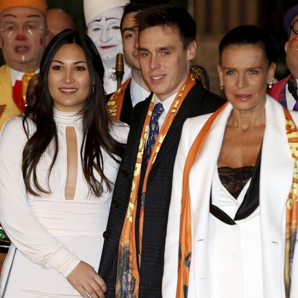 Louis Ducruet et sa fiancée Marie, la princesse Stéphanie de Monaco lors du 43ème festival international du cirque de Monte-Carlo sous le chapiteau de Fontvieille à Monaco le 22 janvier 2019. © Jean-François Ottonello/Nice-Matin/Bestimage