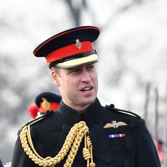 Le prince William participe à la Sovereign's Parade à l'académie militaire royale de Sandhurst le 14 décembre 2018.