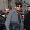 Chris Brown arrive au défilé Y-3 à Paris le 17 janvier 2019.