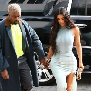 Kim Kardashian et son mari Kanye West à Miami le 05 janvier 2019