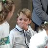 La princesse Charlotte de Cambridge, Savannah Philips, le prince George de Cambridge - Cérémonie de mariage de la princesse Eugenie d'York et Jack Brooksbank en la chapelle Saint-George au château de Windsor le 12 octobre 2018.