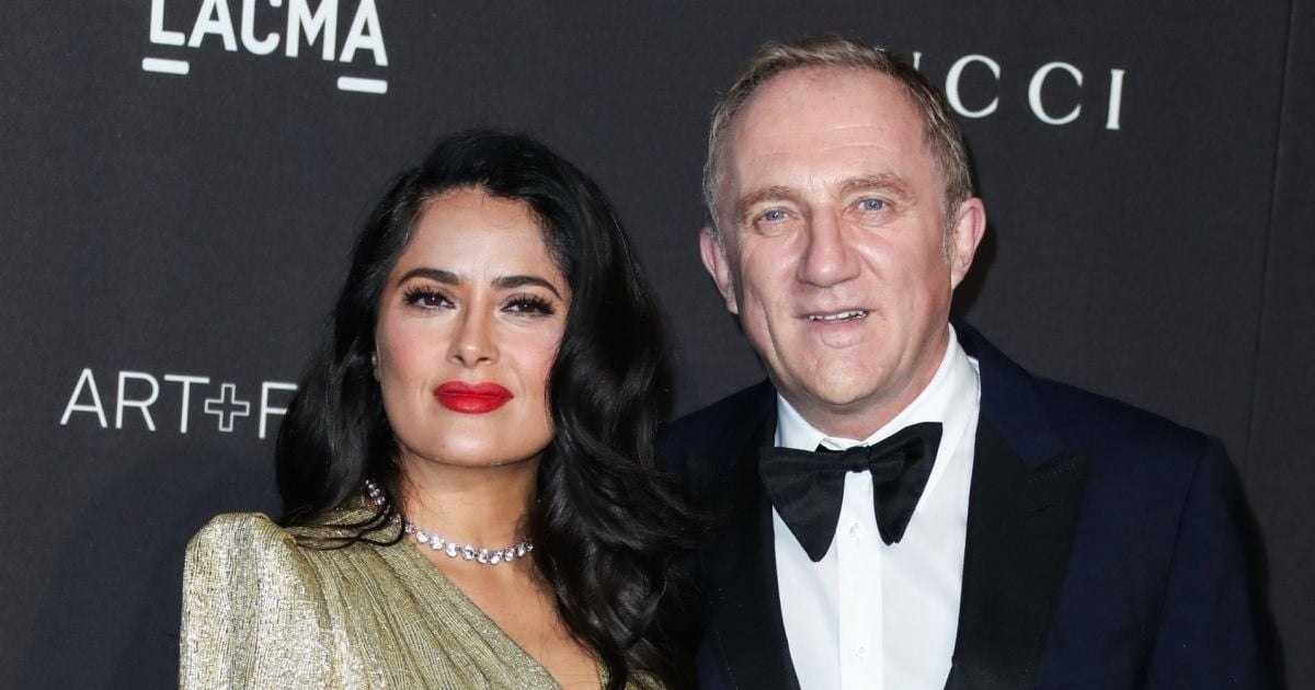  Salma  Hayek et son mari  Fran ois Henri Pinault  la soir e 