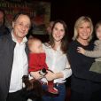 Exclusif - Chantal Ladesou avec son mari Michel Ansault, leur fille Clémence Ansault et ses enfants - After-show de Chantal Ladesou au Casino de Paris le 13 janvier 2019. © Philippe Baldini/Bestimage