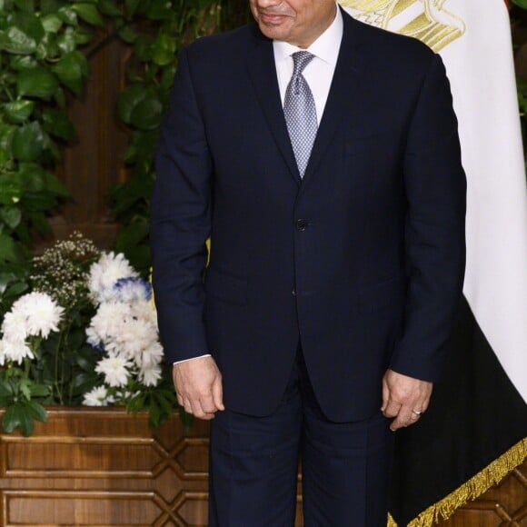 Emmanuel Macron, Abdel Fattah al-Sissi - Conférence de presse du président de la République française et du président de la République égyptienne au palais présidentiel au Caire. Le 28 janvier 2019 © Eliot Blondet / Pool / Bestimage