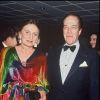 Henri d'Orléans, comte de Paris, et sa femme Micaela Cousino aux prix The Best à Paris en 1993.