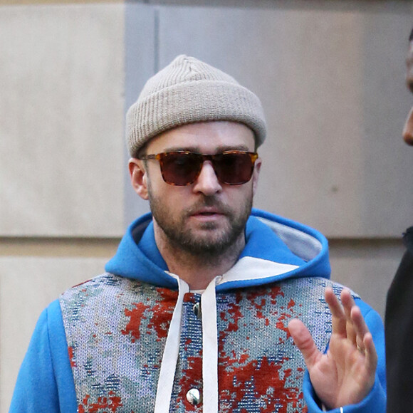Exclusif - Justin Timberlake quitte un rendez-vous à New York après avoir annulé son concert au Madison Square Garden à cause d'une blessure aux cordes vocales le 24 octobre 2018.