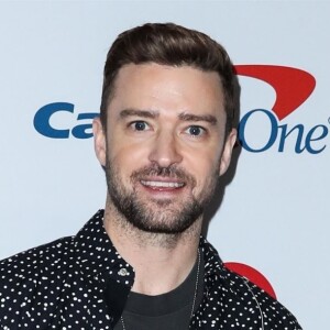 Justin Timberlake au photocall de la soirée "iHeart Radio Music Festival" à la T-Mobile Arena à Las Vegas, le 22 septembre 2018.