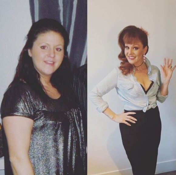 Cindy Sander reléve le défi du Ten Year Challenge sur Instagram le 15 janvier 2019 et rappelle qu'elle a perdu 45 kilos en 10 ans.