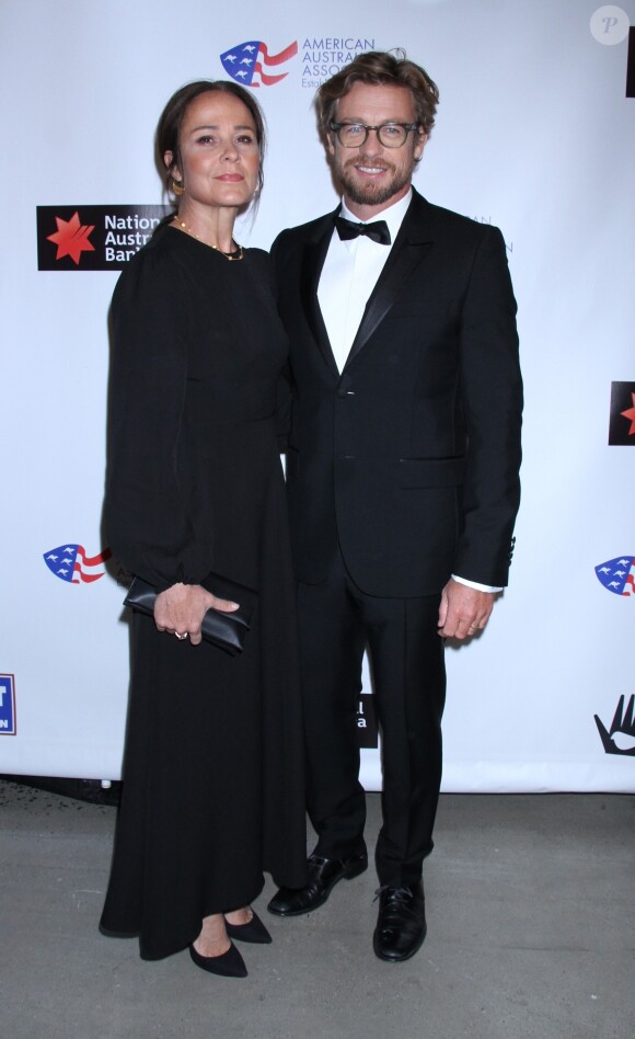 Rebecca Rigg, Simon Baker à la soirée American Australian Arts Awards au Skylight Modern à New York, le 31 janvier 2019.