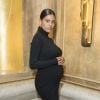 Semi-exclusif - Tina Kunakey (enceinte) - Dîner pour la sortie du "Numéro" 200 au restaurant Rau à Paris le 31 janvier 2019. © Olivier Borde/Bestimage