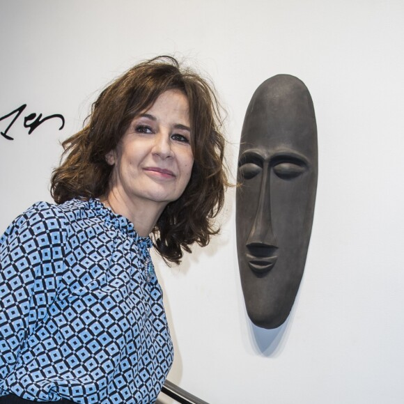 Valérie Lemercier - Soirée pour l'inauguration de l'installation de Mimi Liberté designed by Michel Klein "Mimi et Lili sont au 1er" dans la nouvelle boutique Montaigne Market au 18 avenue Matignon dans le 8ème à Paris le 26 juin 2018. © Olivier Borde/Bestimage