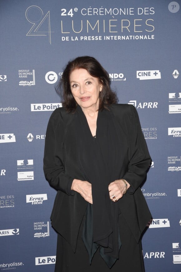Anouk Aimée - 24ème cérémonie des Prix des Lumières de la presse internationale à l'Institut du Monde Arabe à Paris, le 4 février 2019. © Coadic Guirec/Bestimage