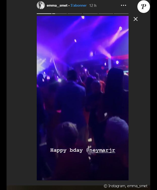 Emma Smet à l'anniversaire de Neymar, au Pavillon Gabriel, à Paris le 4 février 2019.