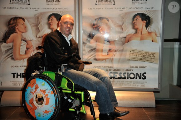 Philippe Croizon - Avant-première du film 'The Sessions' au cinéma MK2 Bibliotheque à Paris, le 25 février 2013.