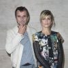 Eric Lartigau et Marina Foïs au photocall du défilé de mode printemps-été 2018 « Louis Vuitton » à Paris. Le 3 octobre 2017. © Olivier Borde / Bestimage