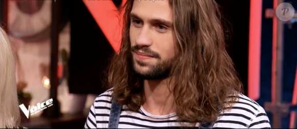 Clément dans "The Voice 8" sur TF1, le 9 février 2019.