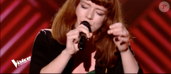 Agathe dans "The Voice 8" sur TF1, le 9 février 2019.