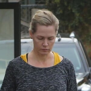 Exclusif - Jennie Garth à la sortie de son cours de gym à Los Angeles, le 18 janvier 2019