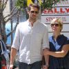 Jennie Garth et David Abrams se rendent dans la boutique Marshall avant d'aller déjeuner à Los Angeles, le 22 avril 2016.