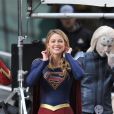 Melissa Benoist, Grant Gustin - Les Acteurs sur le tournage de Supergirl à Vancouver au Canada, le 23 octobre 2018
